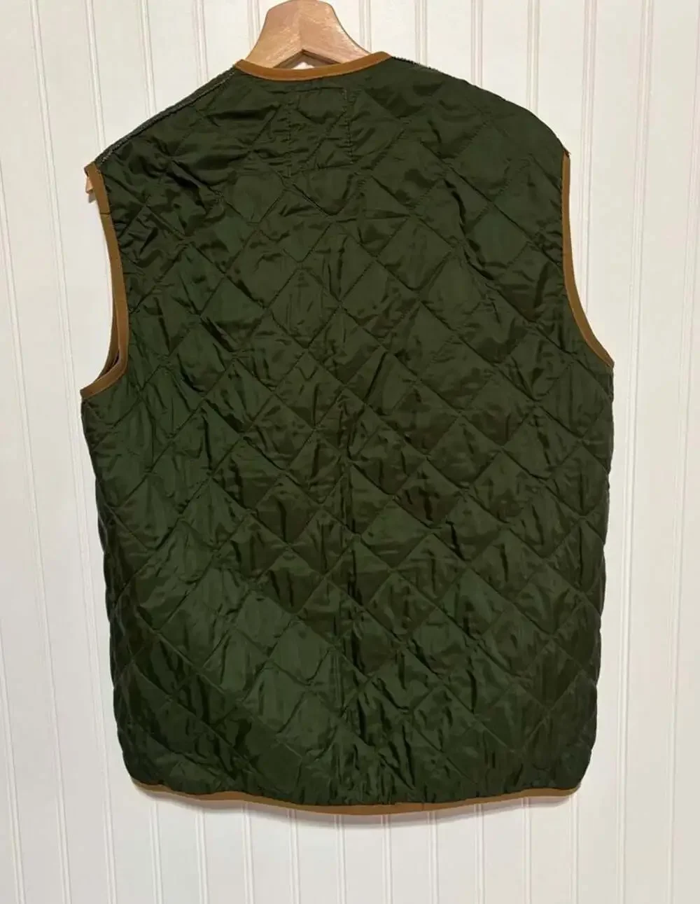 Vintage 80s Military Combat Whimsigoth Smock Liner Jacket Green